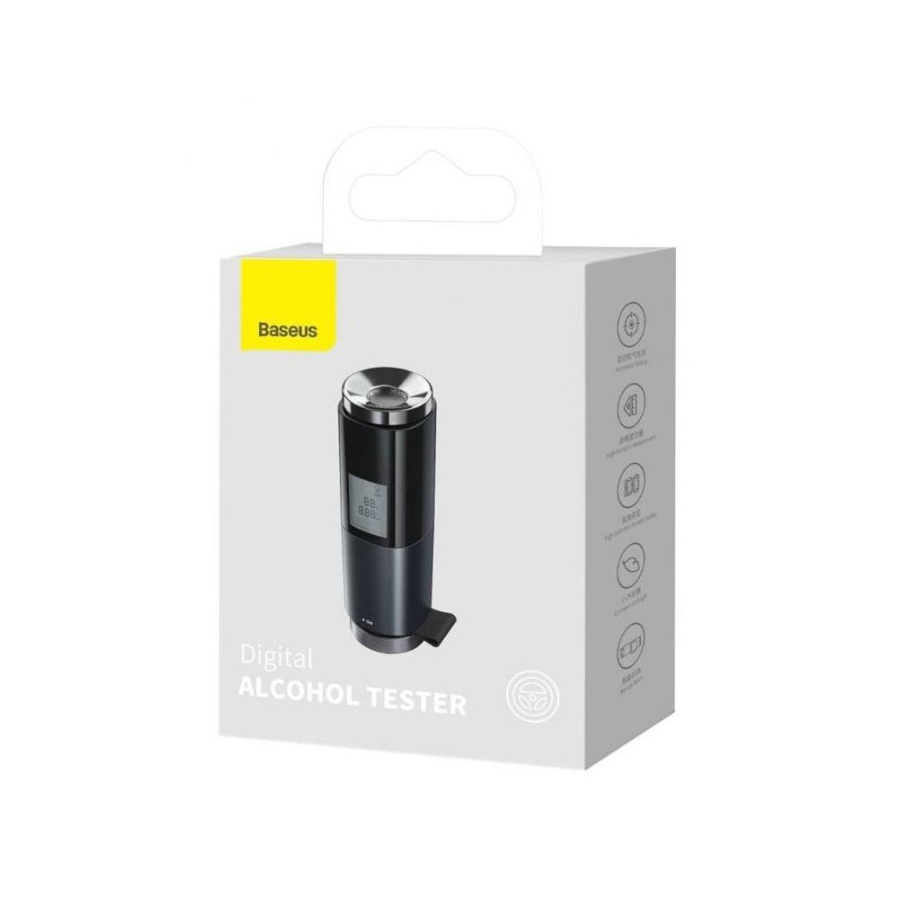 Цифровий Алкотестер Baseus Digital Alcohol Tester (black) CRCX-01