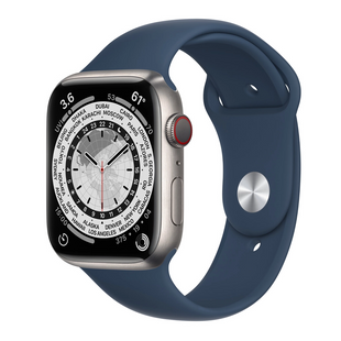 7 45mm LTE Titanium Case w. Abyss Blue Sport Band ML8W3+MKUW3