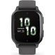 Garmin Venu Sq 2 Slate Aluminum Bezel with Shadow Gray Case and Silicone Band 010-02701-00/10