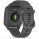 Garmin Venu Sq 2 Slate Aluminum Bezel with Shadow Gray Case and Silicone Band 010-02701-00/10