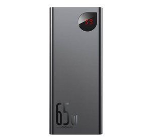 Зовнішній акумулятор (павербанк) Baseus Adaman Metal Digital Display Quick Charge Power Bank 65W 20000mAh Black (PPIMDA-D01)