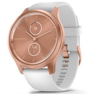 Garmin Vivomove Style Rose Gold-White Silicone 010-02240-20
