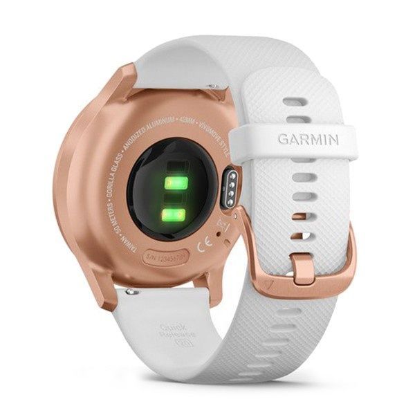 Garmin Vivomove Style Rose Gold-White Silicone 010-02240-20