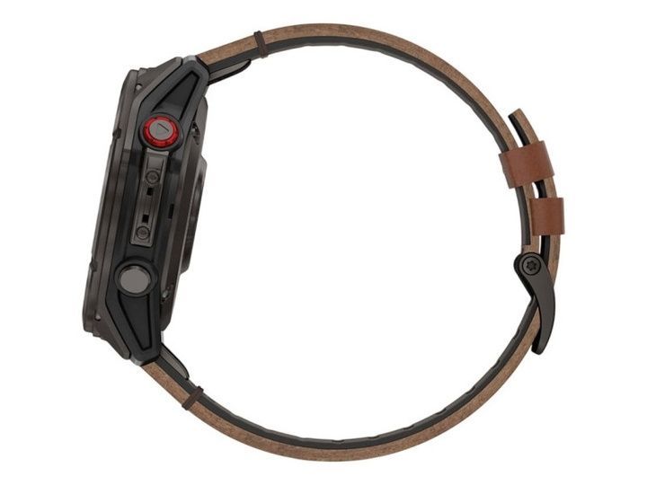 Смарт-годинник Garmin Fenix 8 Pro 51 mm AMOLED Carbon Gray DLC Leather Band (010-03199-40)