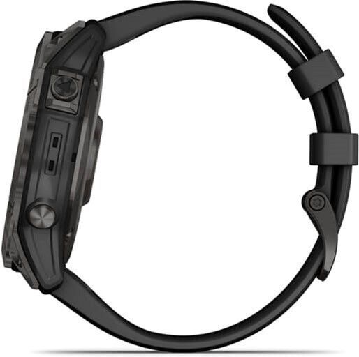 Garmin Fenix 7X Sapphire Solar Carbon Gray DLC Titanium with Black Band 010-02541-10/11