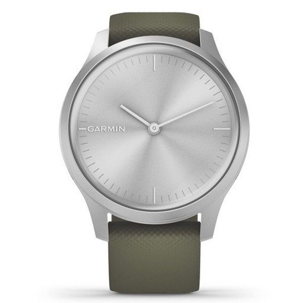 Garmin Vivomove Style Silver-Moss Green Silicone 010-02240-21