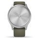 Garmin Vivomove Style Silver-Moss Green Silicone 010-02240-21