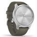 Garmin Vivomove Style Silver-Moss Green Silicone 010-02240-21