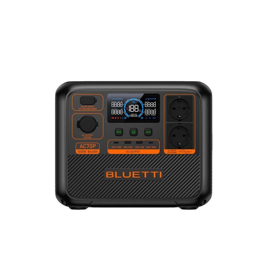 Зарядна станція BLUETTI AC70P 1000w, 864 w/h