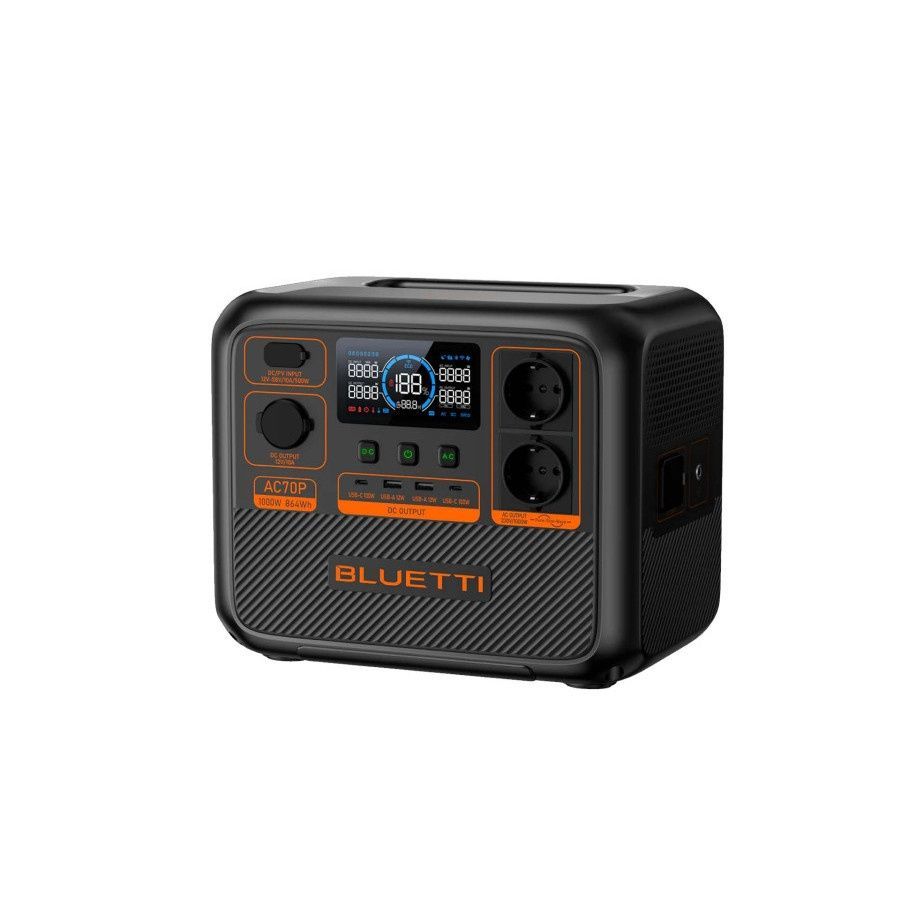 Зарядна станція BLUETTI AC70P 1000w, 864 w/h