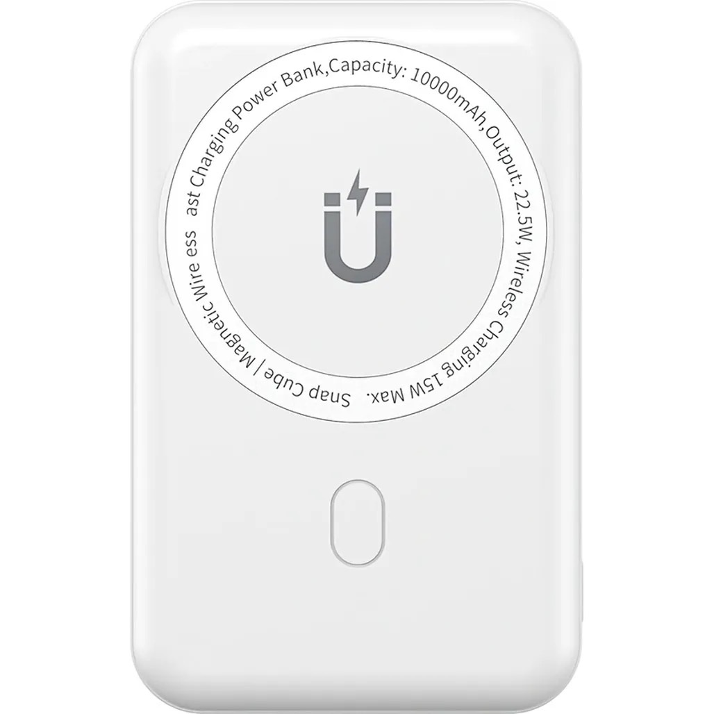 Wiwu Snap Cube- Magnetic Wireless charger power bank 10000mAh, White