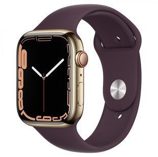 7 41mm Gold Stainless Steel Case with Dark Cherry Sport Band MKHG3/MKHY3