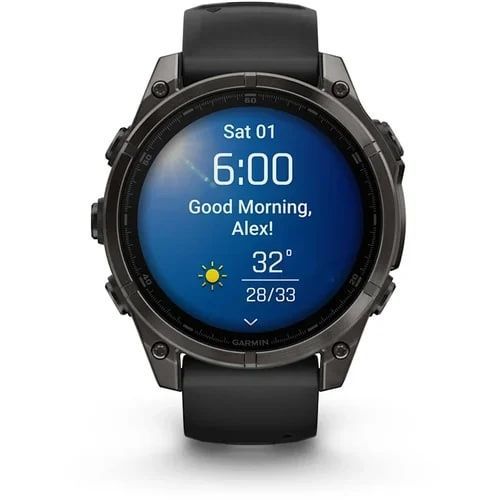 Garmin Fenix 8 51mm AMOLED Slate Gray with Black Silicone Band 010-02905-00