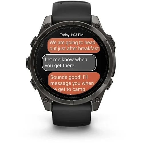 Garmin Fenix 8 51mm AMOLED Slate Gray with Black Silicone Band 010-02905-00