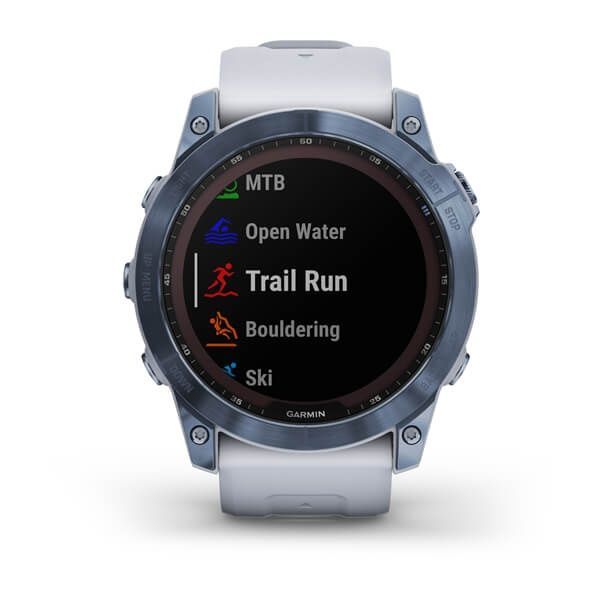Garmin Fenix 7X Sapphire Solar M. Blue DLC Titanium Whitestone Band 010-02541-14/15