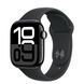Apple Watch Series 10 46mm Jet Black Alu. Case w. Black Sport Band - M/L (MWWQ3)