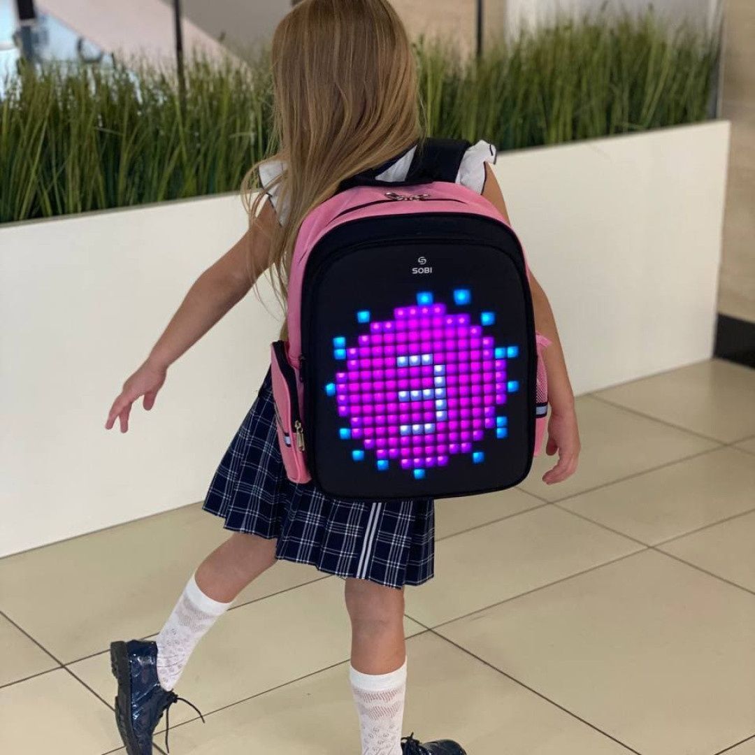 Рюкзак Sobi Pixel Kids SB9701 Pink с LED экраном