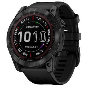 Garmin Fenix 7X Sapphire Solar Black DLC Titanium with Black Band 010-02541-22/23
