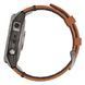 Garmin Fenix 7 Pro Saph Solar, Ti w/Chestnut Lthr Band, Excl, GPS 010-02777-30